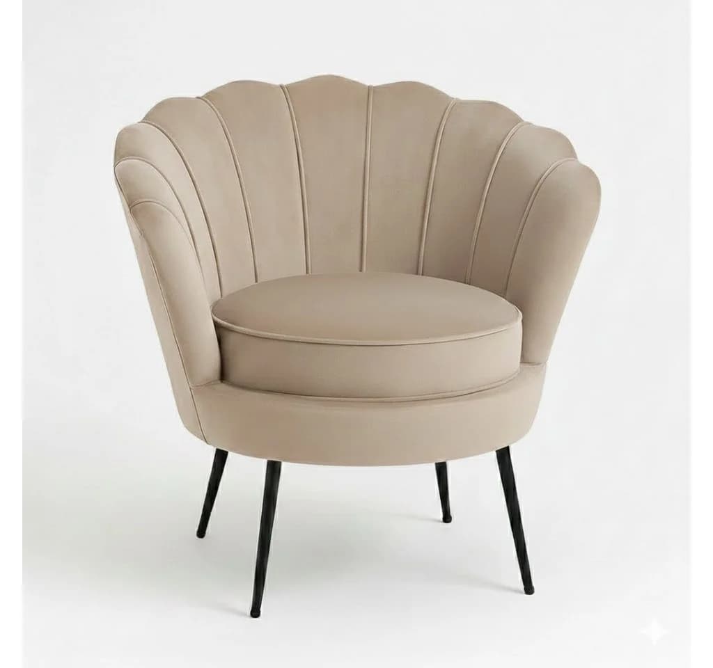 ebuy24 Relaxsessel Nice Velour beige modern - Bild 4
