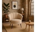 ebuy24 Relaxsessel Nice Velour beige modern Bild 5