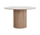 ebuy24 Esstisch Minamata Ø120cm Keramik weiß Bild 1