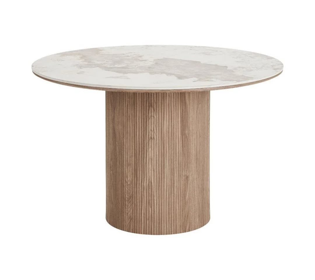 ebuy24 Esstisch Minamata Ø120cm Keramik weiß - Bild 2