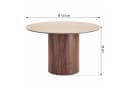 ebuy24 Esstisch Minamata Grau Keramik-Tischplatte Ø120cm Bild 5