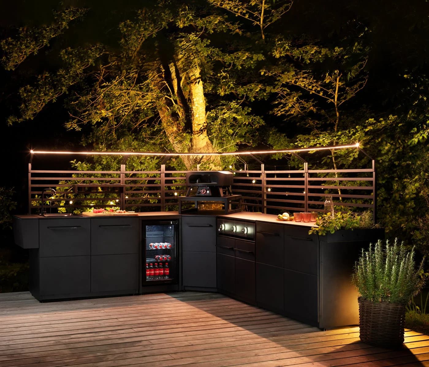 COZZE Outdoor-Küche Eckmodul Elements Schwarz HPL - Bild 3