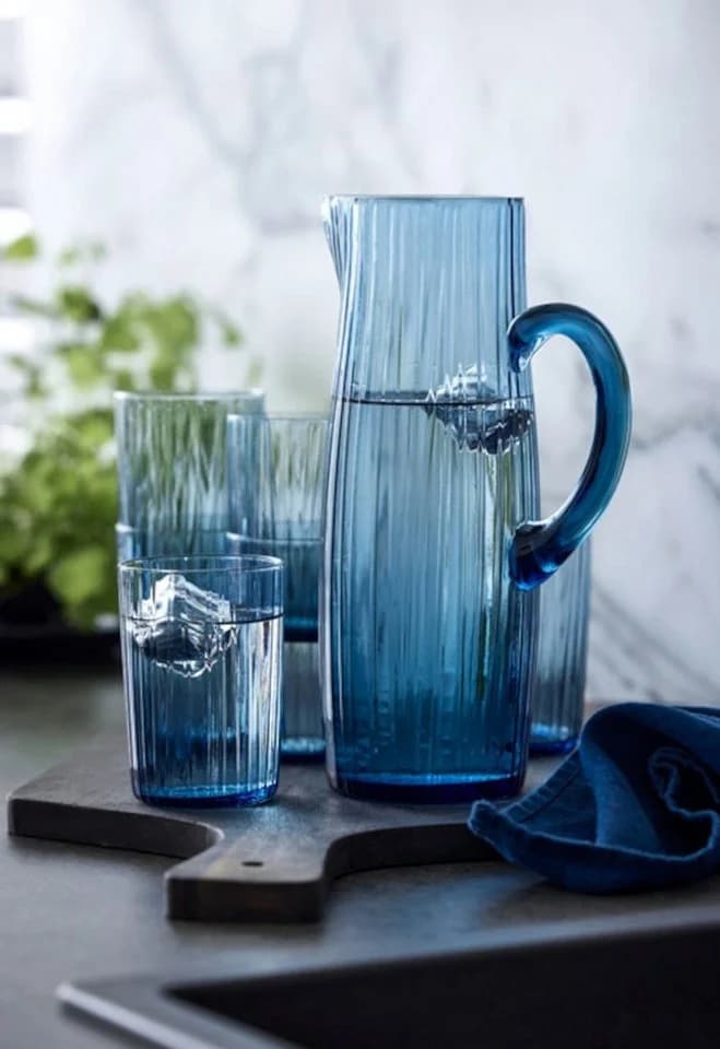Bitz Wasserglas-Set Kusintha Blau 4-tlg. 280ml Glas - Bild 3