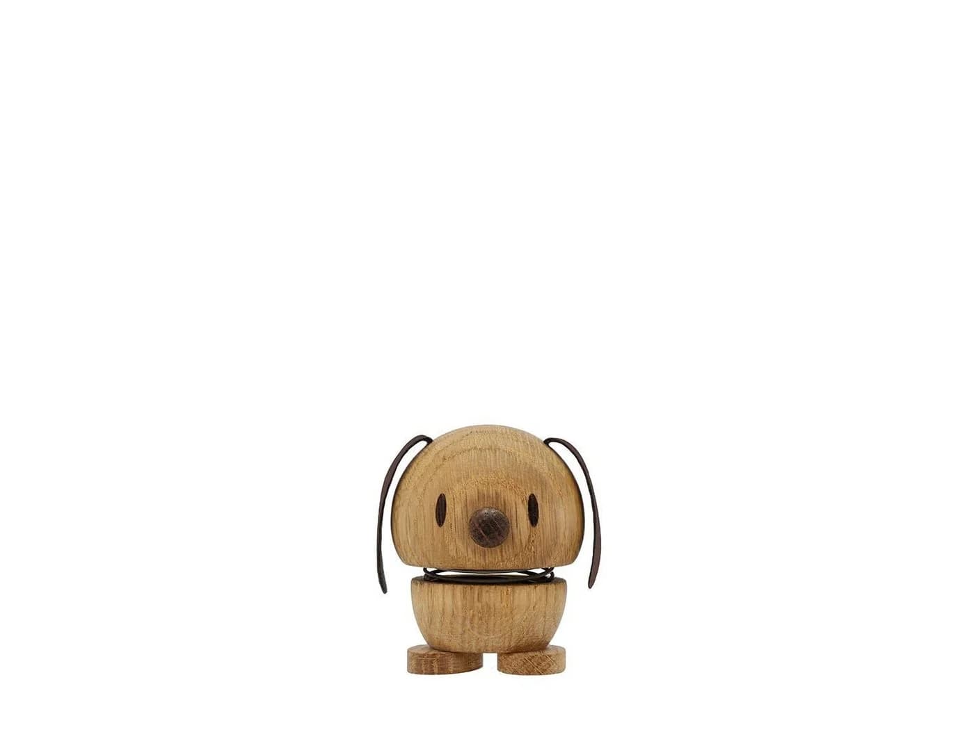 HOPTIMIST Wackelfigur Hund Dekofigur aus Holz Braun - Bild 2