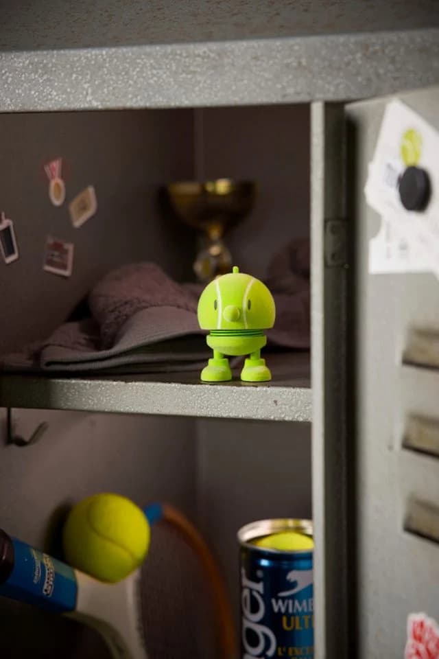 HOPTIMIST Dekofigur Tennis Bumble S Gelb Wippfigur - Bild 5