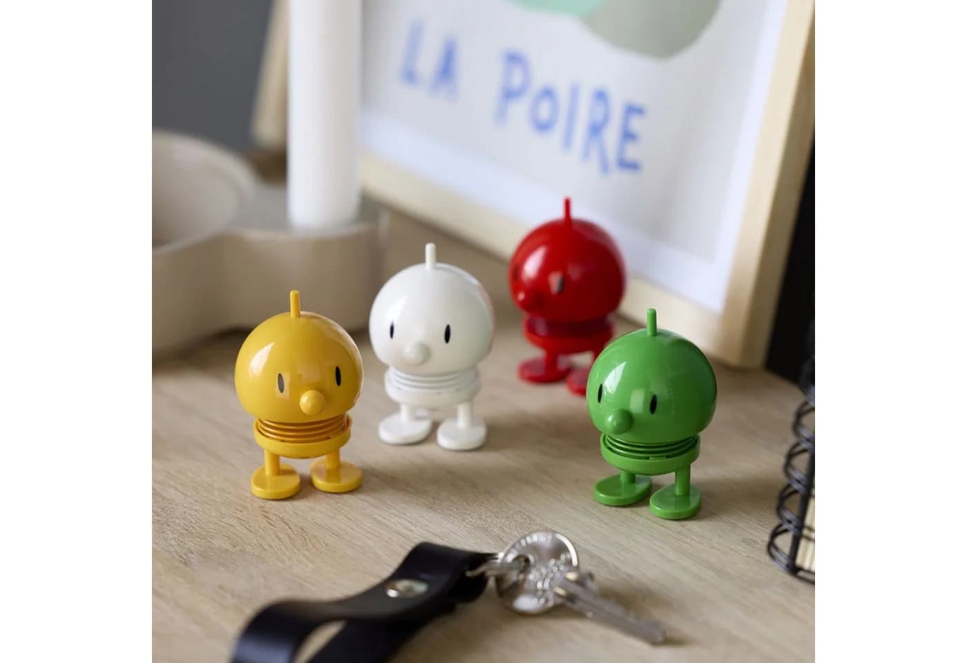 Hoptimist Bumble XS Yellow - Mini Figur aus ABS und Stahl