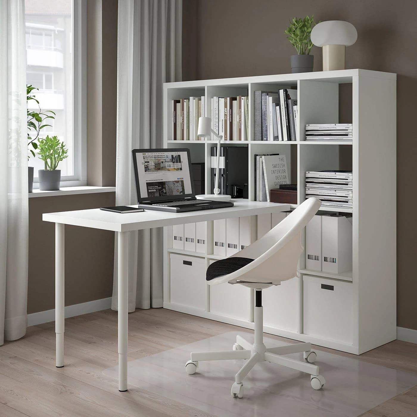 IKEA KALLAX / LAGKAPTEN Schreibtischkombination Weiß