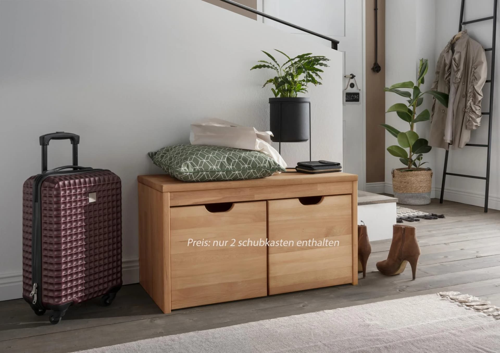HOME AFFAIRE Schublade Dura Buche Massivholz