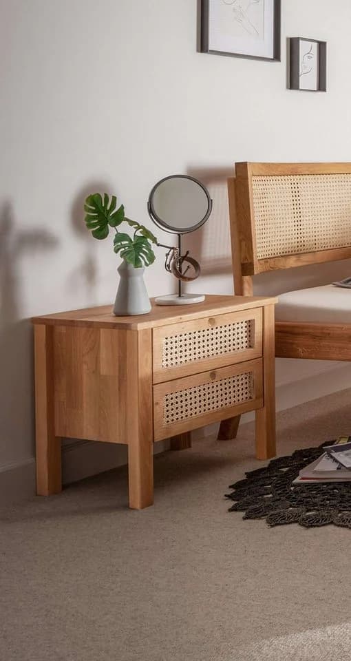 Home affaire Hällevik Nachtkonsole Massivholz Eiche Skandinavisch - Bild 4