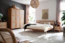 HOME AFFAIRE Hällevik Doppelbett Eiche Natur Massivholz Bild 1