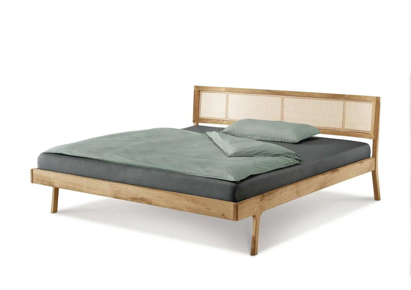HOME AFFAIRE Hällevik Doppelbett Eiche Natur Massivholz - Bild 4