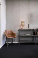 Trademark Living Armlehnstuhl Braun Leder Eisen Bild 1