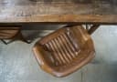 Trademark Living Armlehnstuhl Braun Leder Eisen Bild 4