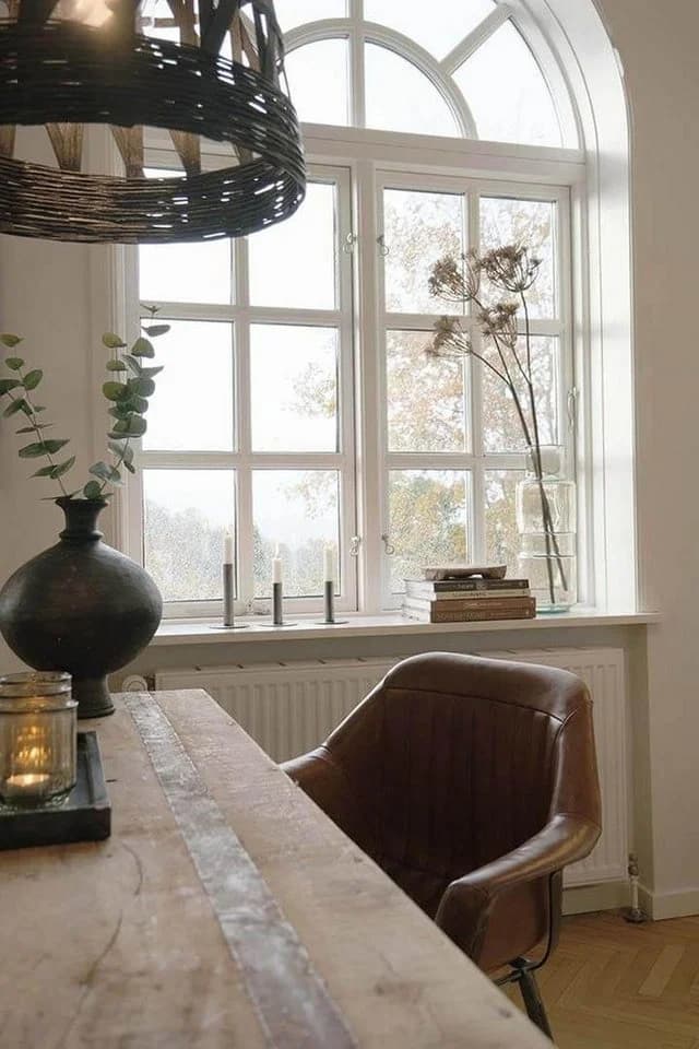 Trademark Living Armlehnstuhl Braun Leder Eisen - Bild 5
