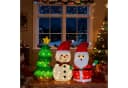 LALAHO Weihnachtsmann Schneemann & Weihnachtsbaum Kombination mit 150 LEDs Bild 1