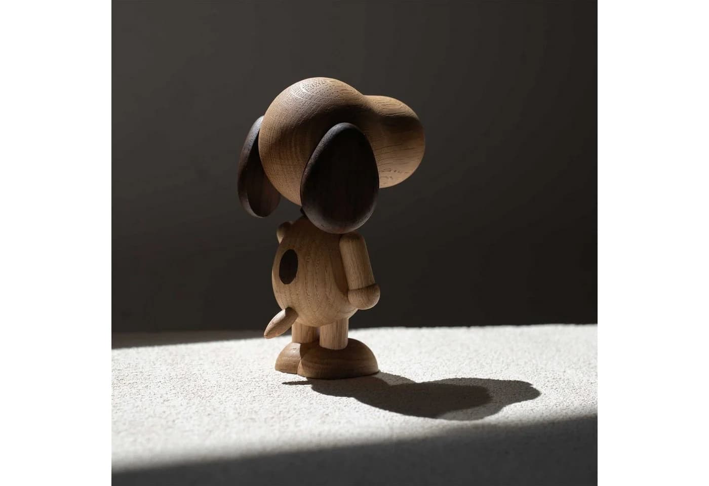 Boyhood Lernspielzeug Dekofigur Peanut x Snoopy Eichenholz Bicolor 10cm - Bild 2