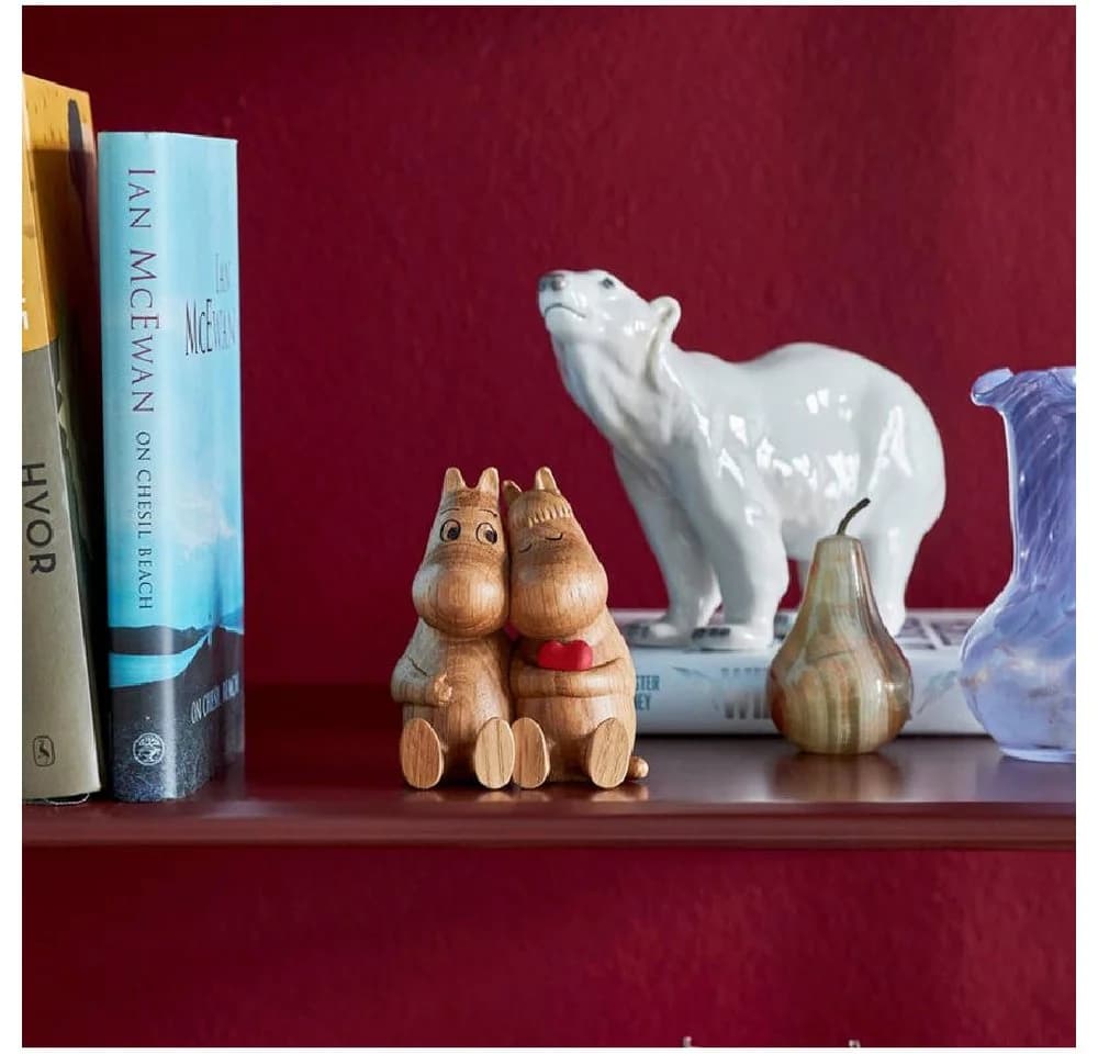 Dsignhouse Dekofigur Moomin Mumintroll & Snorkfräulein Eiche