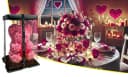 AMORE MIO LED Rosenbär mit Herz Rosa Dekoobjekt 25 cm Bild 1