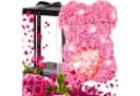 AMORE MIO LED Rosenbär mit Herz Rosa Dekoobjekt 25 cm Bild 2