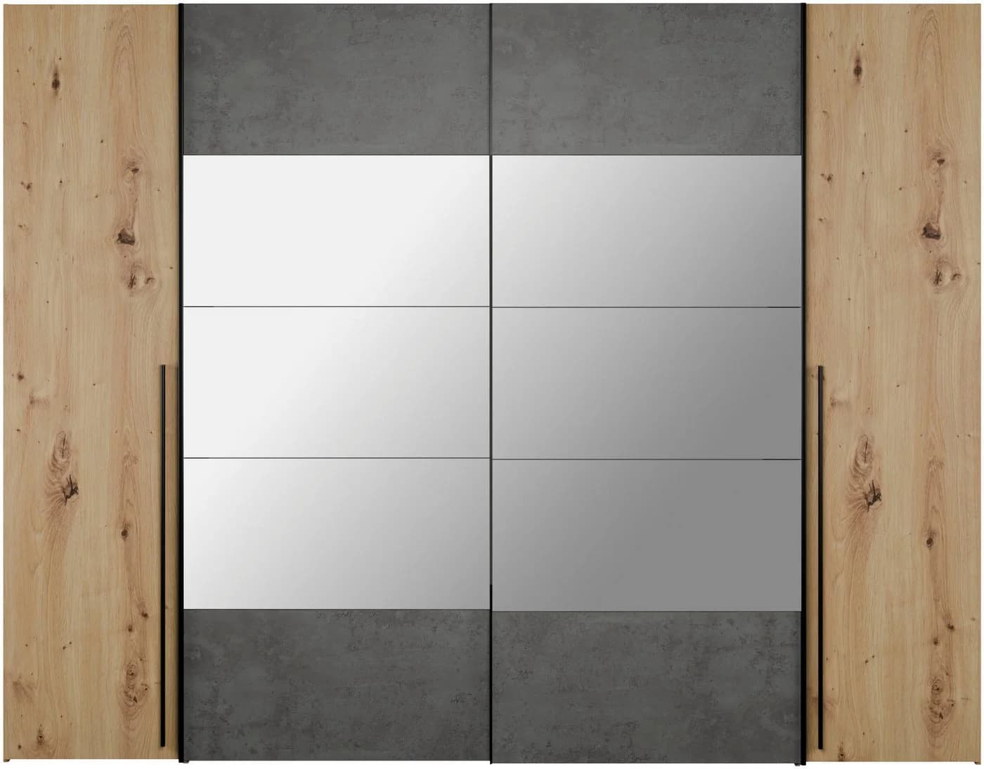 FORTE Kleiderschrank Narago Kombischrank Beige Grau - Bild 3