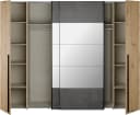 FORTE Kleiderschrank Narago Kombischrank Beige Grau Bild 4