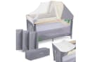 Moby-System Baby-Reisebett HUXLEY Grau mit Wickelfläche und Transporttasche Bild 2