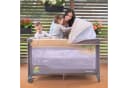 Moby-System Baby-Reisebett HUXLEY Grau mit Wickelfläche und Transporttasche Bild 3