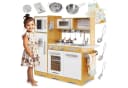 Mamabrum Kinder-Küchenset XXL Holzküche mit LED-Beleuchtung Bild 2