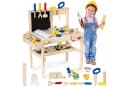 Mamabrum Spielwerkbank Holz mit Werkzeuggürtel und Werkzeug-Set Bild 2