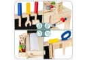 Mamabrum Spielwerkbank Holz mit Werkzeuggürtel und Werkzeug-Set Bild 5