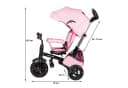HyperMotion Dreirad Tobi Velar Rosa mit Schiebestange Bild 1