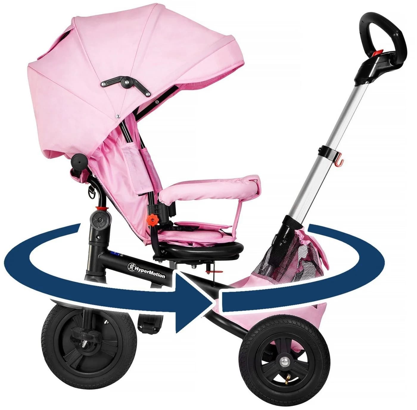 HyperMotion Dreirad Tobi Velar Rosa mit Schiebestange - Bild 3