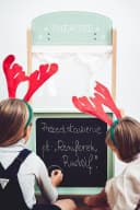 Mamabrum 2-in-1 Holzmarktstand mit Theater und Zubehör Bild 5