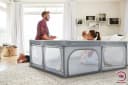 Moby-System Laufstall XXL Grau - Sicherer Spielbereich 200x140 cm Bild 3