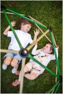 HyperMotion Kinder-Kletterkuppel XL Geodom Garten-Spielplatz 1,8 m Bild 3