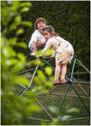 HyperMotion Kinder-Kletterkuppel XL Geodom Garten-Spielplatz 1,8 m Bild 5