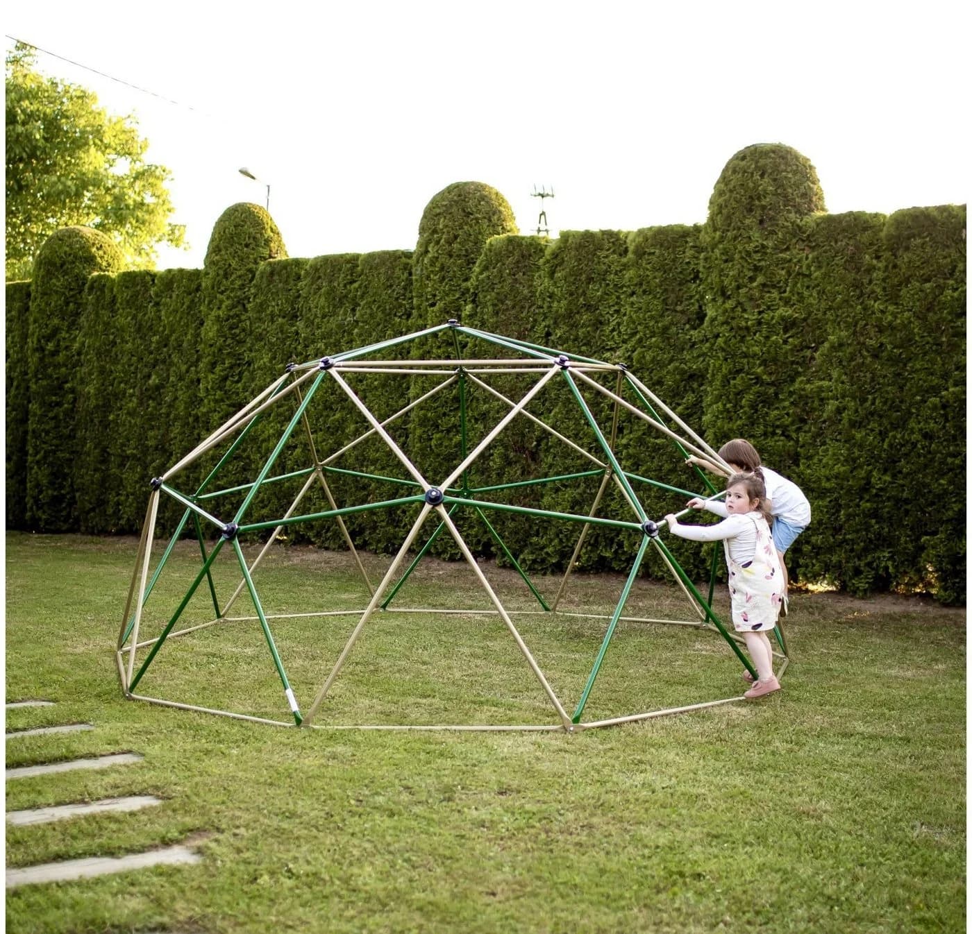 HyperMotion Kletterkuppel XXXL Garten-Spielplatz Stahl