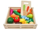Mamabrum Spielküche Obst und Gemüse aus Holz zum Schneiden - 17-tlg. Bunt Bild 2