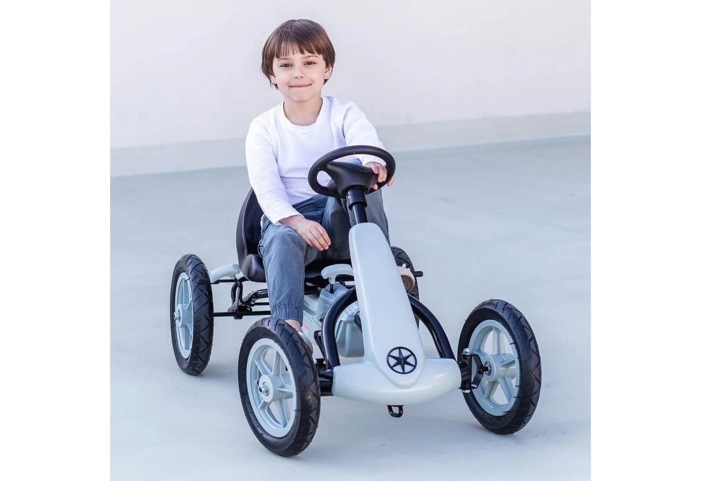 HyperMotion Pedal-Gokart EVOQUE Grau Kinder 5-8 Jahre - Bild 3