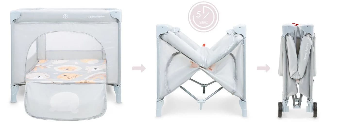 Moby-System Laufstall Grau - Bild 4