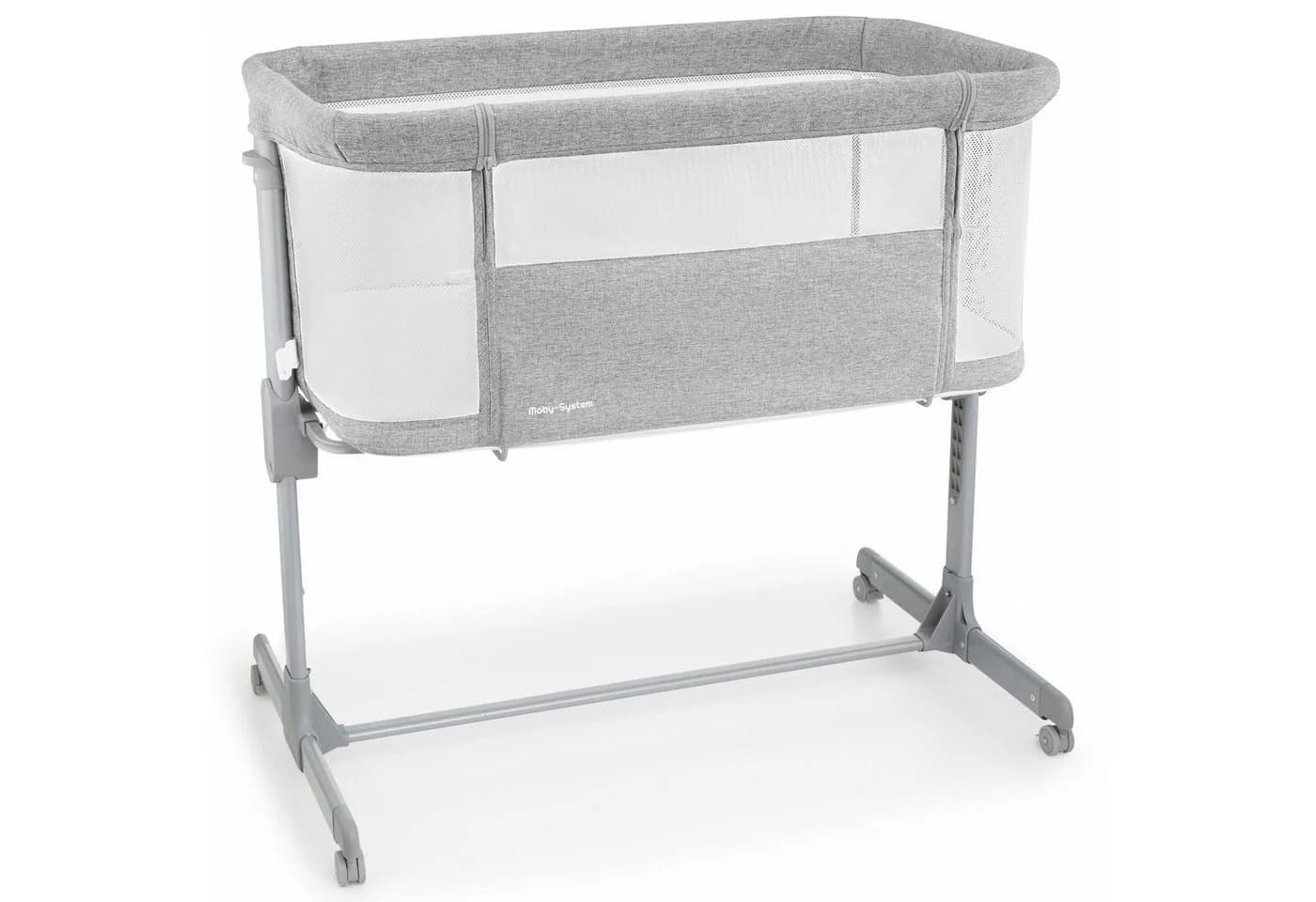 Moby-System Beistellbett LUNA 3in1 Babybett grau - Bild 4