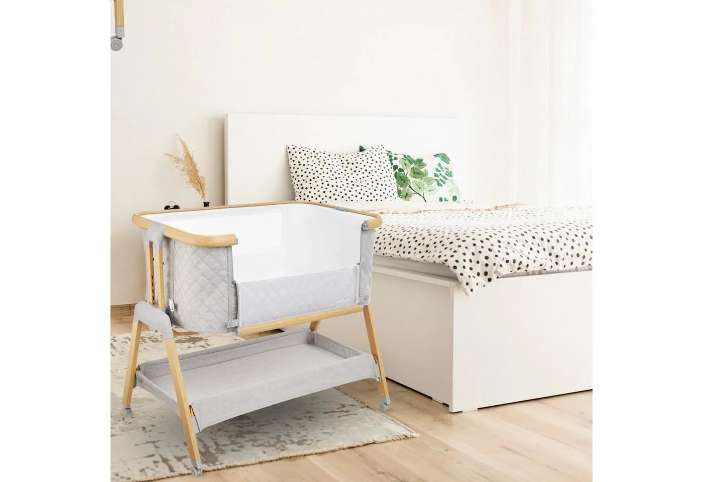 Moby-System DREEMY 3-in-1 Babybett Beistellbett Reisebett Grau - Bild 2