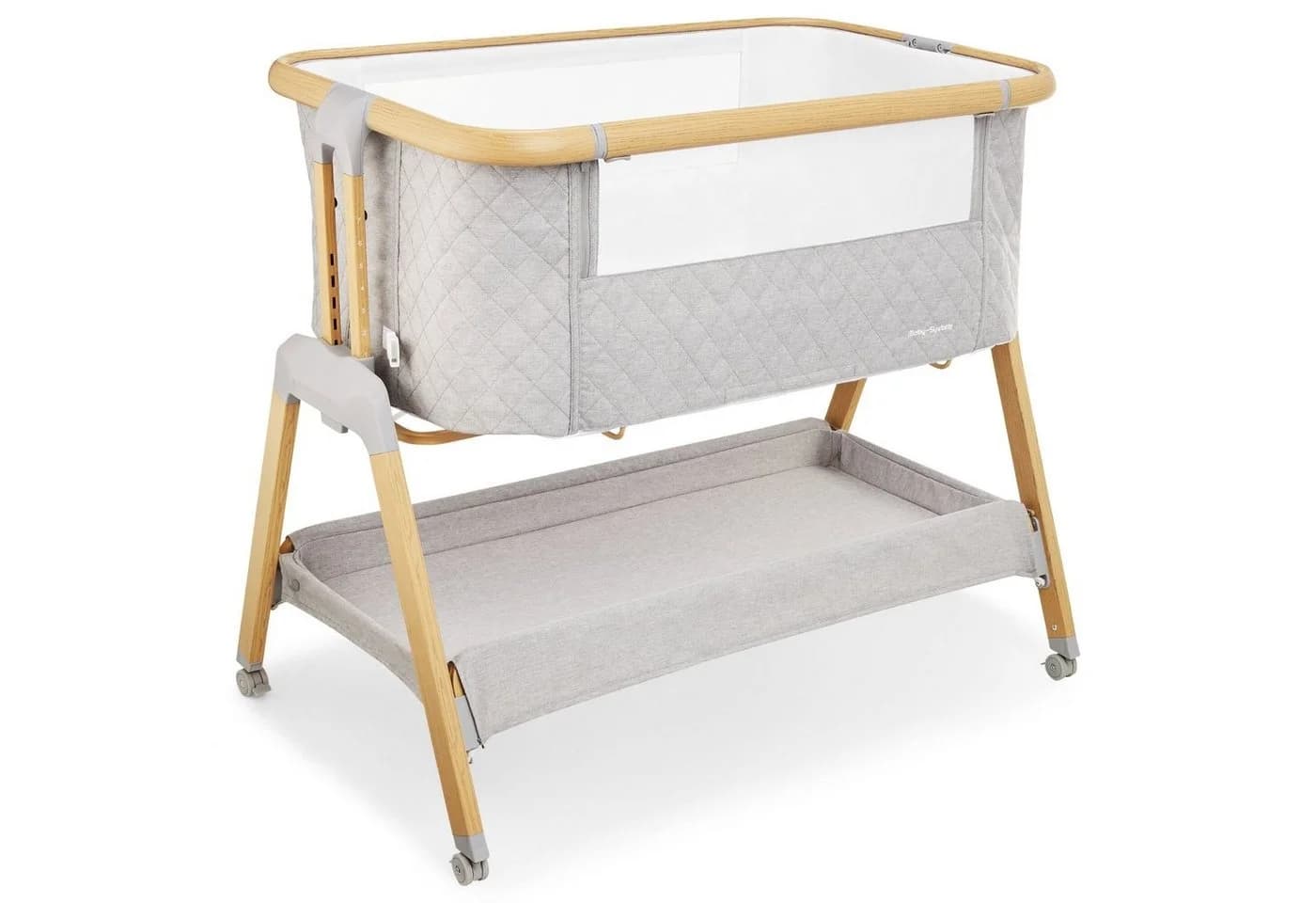 Moby-System DREEMY 3-in-1 Babybett Beistellbett Reisebett Grau - Bild 3