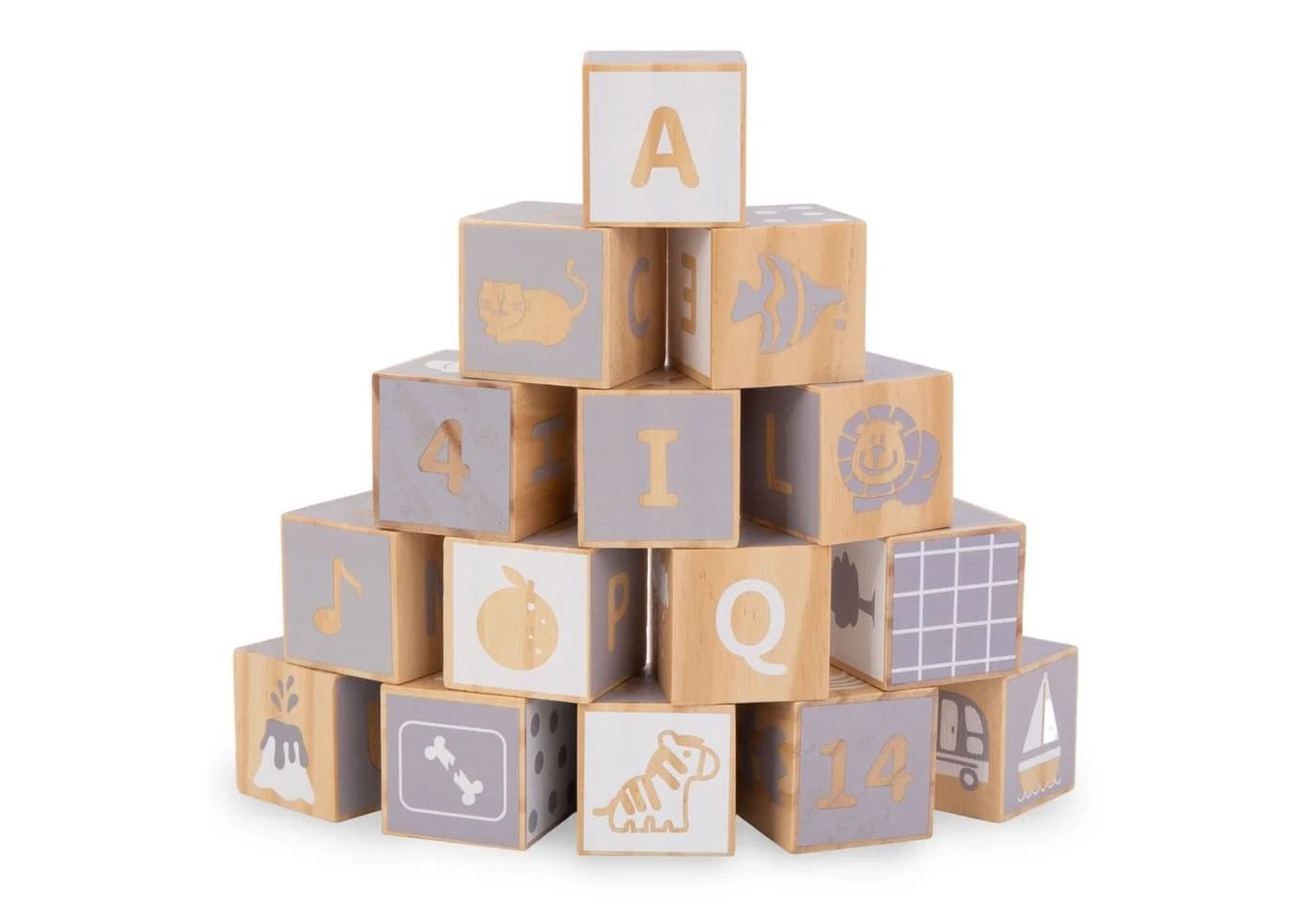 Mamabrum Lernspielzeug Holzspielzeug-Set Montessori Bunt - Bild 3