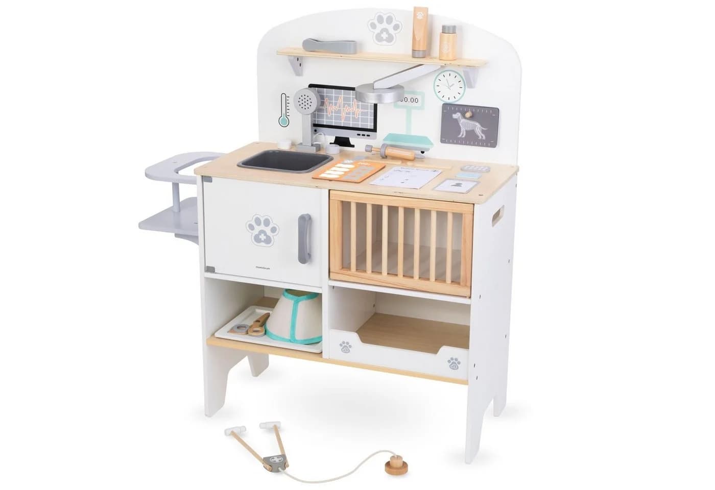Mamabrum Spielzeug-Arztkoffer Tierarzt-Spielset aus Holz Beige - Bild 3