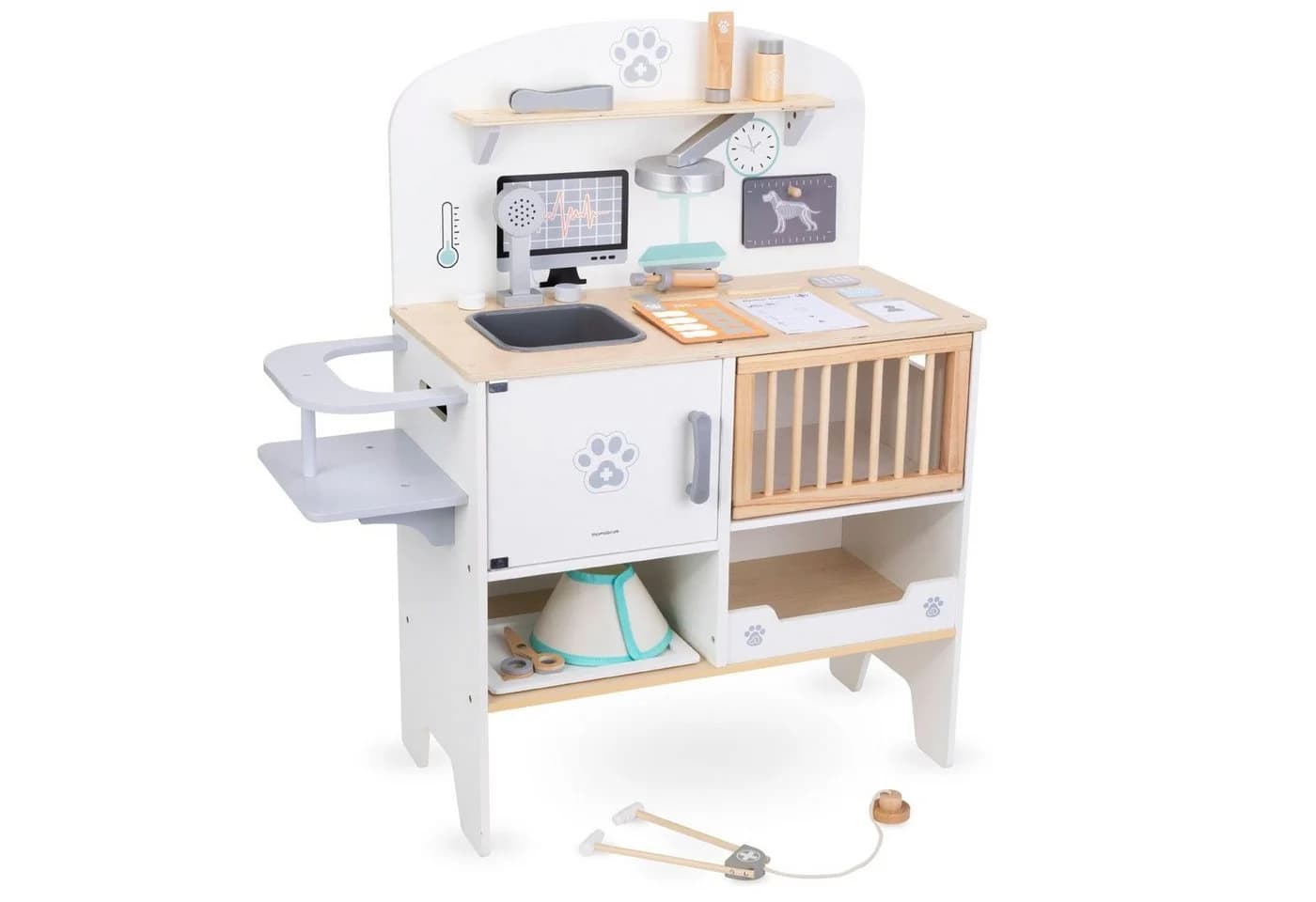 Mamabrum Spielzeug-Arztkoffer Tierarzt-Spielset aus Holz Beige - Bild 4