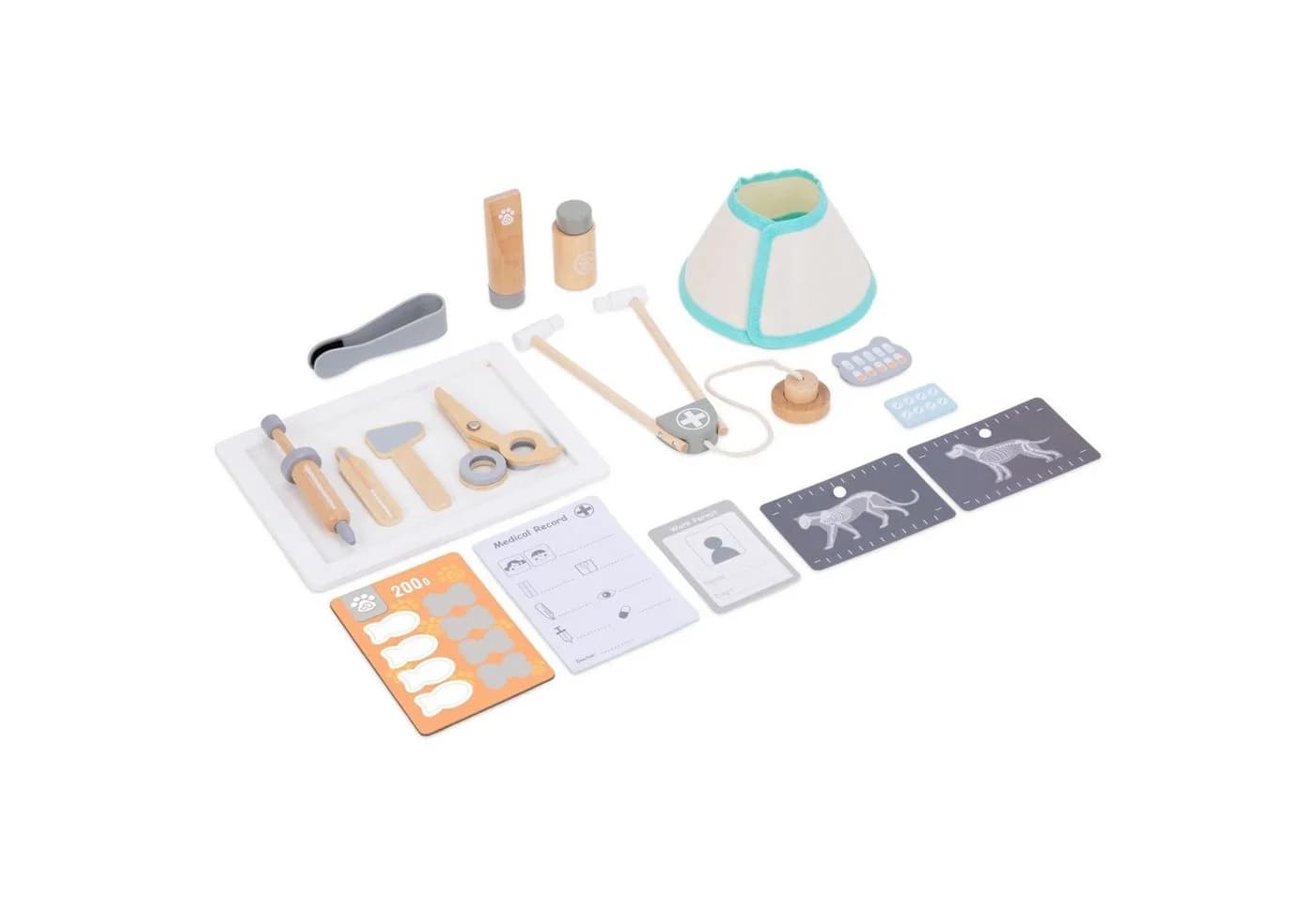Mamabrum Spielzeug-Arztkoffer Tierarzt-Spielset aus Holz Beige - Bild 5