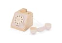 Mamabrum Retro-Holztelefon mit Wählscheibe Pastellrosa Bild 4