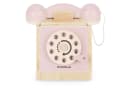 Mamabrum Retro-Holztelefon mit Wählscheibe Pastellrosa Bild 5