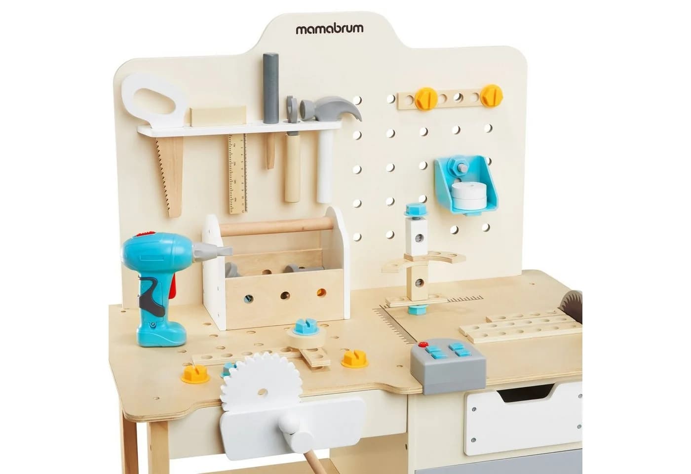 Mamabrum Spielwerkbank XXL Multifunktionale Holz-Werkbank für Kinder - Bild 5